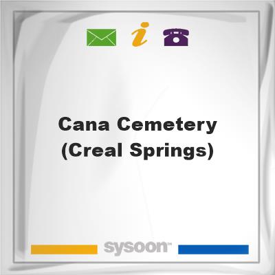 Cana Cemetery (Creal Springs), Cana Cemetery (Creal Springs)