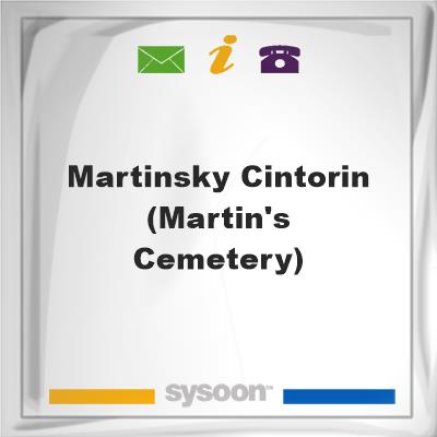 Martinsky Cintorin (Martin's cemetery), Martinsky Cintorin (Martin's cemetery)