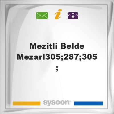 Mezitli Belde Mezarl&#305;&#287;&#305;, Mezitli Belde Mezarl&#305;&#287;&#305;