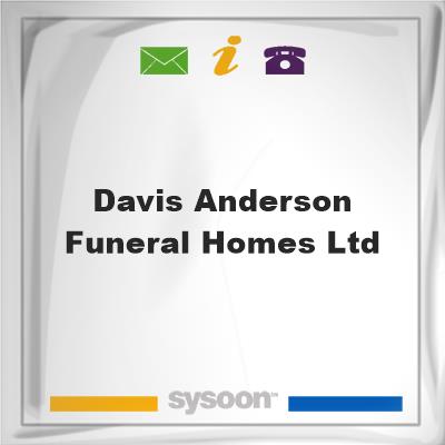 Davis-Anderson Funeral Homes LtdDavis-Anderson Funeral Homes Ltd on Sysoon