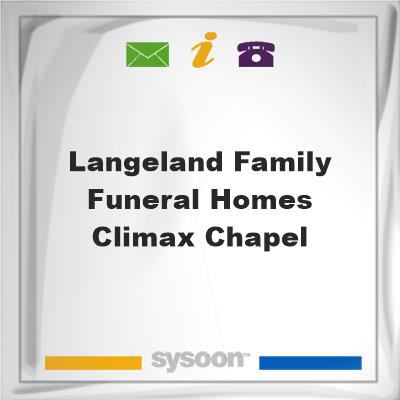 Langeland Family Funeral Homes Climax ChapelLangeland Family Funeral Homes Climax Chapel on Sysoon