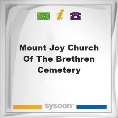 Mount Joy Church Of The Brethren Cemetery, Mount Joy Church Of The Brethren Cemetery