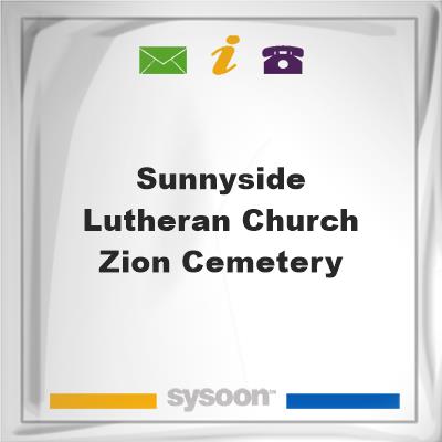 Sunnyside Lutheran Church Zion Cemetery, Sunnyside Lutheran Church Zion Cemetery