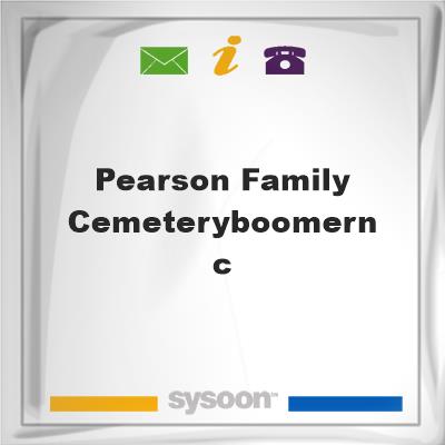 Pearson family Cemetery,Boomer,NC, Pearson family Cemetery,Boomer,NC