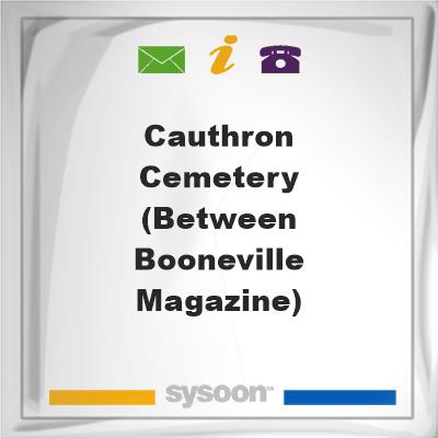 Cauthron Cemetery (Between Booneville & Magazine)Cauthron Cemetery (Between Booneville & Magazine) on Sysoon