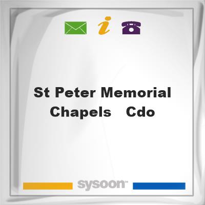 St. Peter Memorial Chapels - CDOSt. Peter Memorial Chapels - CDO on Sysoon