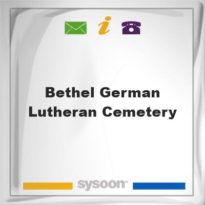 Bethel German Lutheran Cemetery, Bethel German Lutheran Cemetery