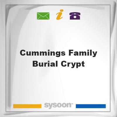 Cummings Family Burial Crypt, Cummings Family Burial Crypt