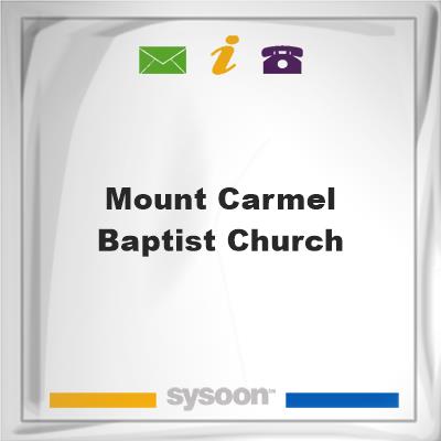 Mount Carmel Baptist Church, Mount Carmel Baptist Church