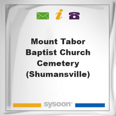 Mount Tabor Baptist Church Cemetery (Shumansville), Mount Tabor Baptist Church Cemetery (Shumansville)