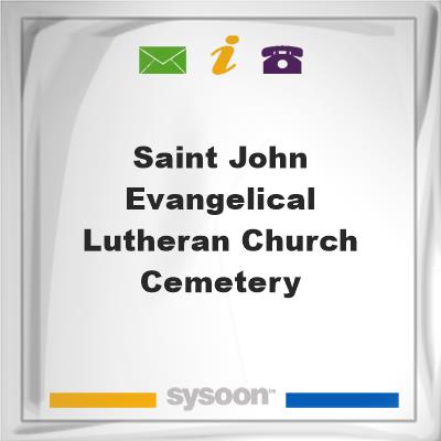 Saint John Evangelical Lutheran Church Cemetery, Saint John Evangelical Lutheran Church Cemetery