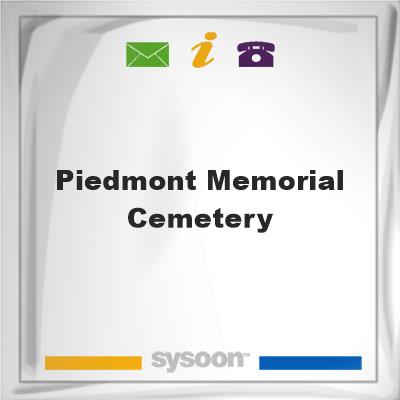 Piedmont Memorial CemeteryPiedmont Memorial Cemetery on Sysoon