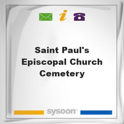 Saint Paul's Episcopal Church CemeterySaint Paul's Episcopal Church Cemetery on Sysoon