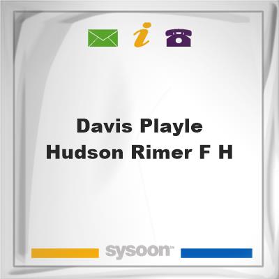 Davis-Playle-Hudson-Rimer F H, Davis-Playle-Hudson-Rimer F H