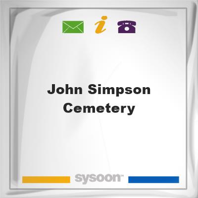 John Simpson Cemetery, John Simpson Cemetery