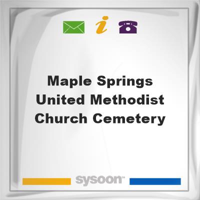 Maple Springs United Methodist Church Cemetery, Maple Springs United Methodist Church Cemetery