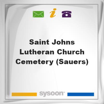 Saint Johns Lutheran Church Cemetery (Sauers), Saint Johns Lutheran Church Cemetery (Sauers)