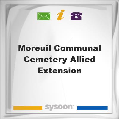 Moreuil Communal Cemetery Allied ExtensionMoreuil Communal Cemetery Allied Extension on Sysoon