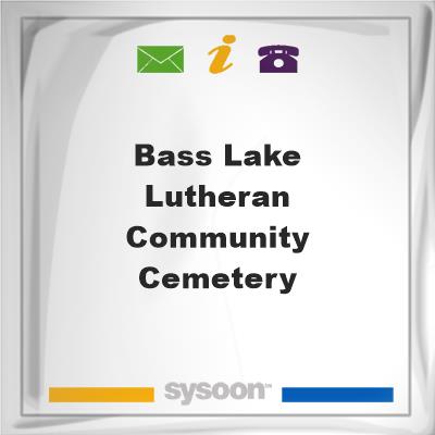 Bass Lake Lutheran Community Cemetery, Bass Lake Lutheran Community Cemetery