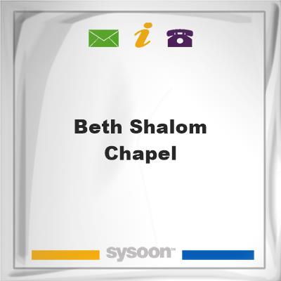 Beth Shalom Chapel, Beth Shalom Chapel