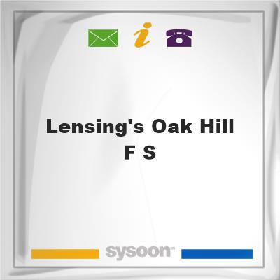 Lensing's Oak Hill F S, Lensing's Oak Hill F S