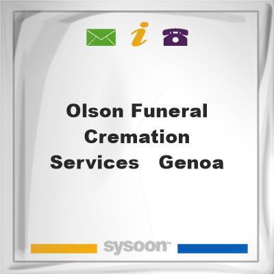 Olson Funeral & Cremation Services - Genoa, Olson Funeral & Cremation Services - Genoa