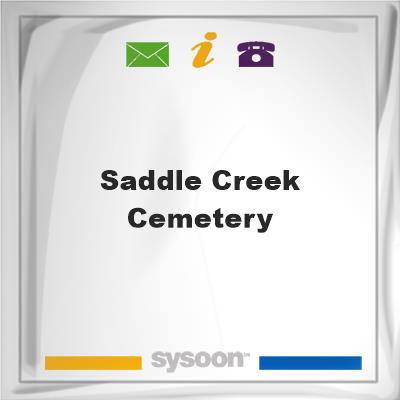 Saddle Creek Cemetery, Saddle Creek Cemetery