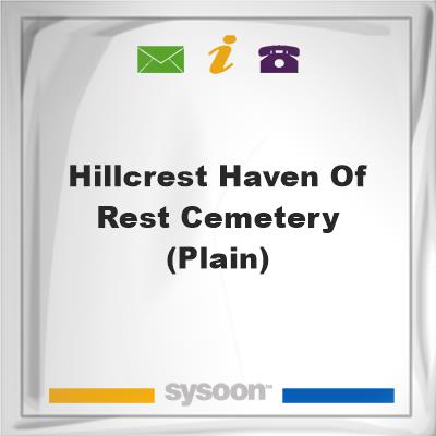 Hillcrest Haven of Rest Cemetery (Plain)Hillcrest Haven of Rest Cemetery (Plain) on Sysoon