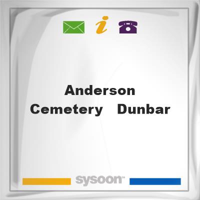 Anderson Cemetery - Dunbar, Anderson Cemetery - Dunbar