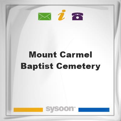 Mount Carmel Baptist Cemetery, Mount Carmel Baptist Cemetery
