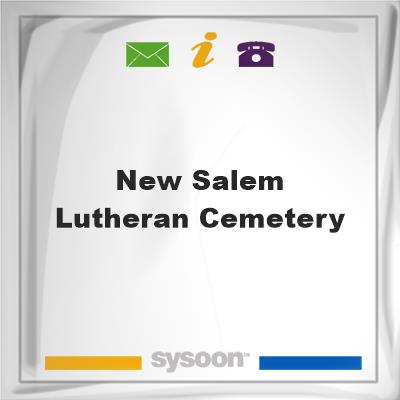 New Salem Lutheran Cemetery, New Salem Lutheran Cemetery