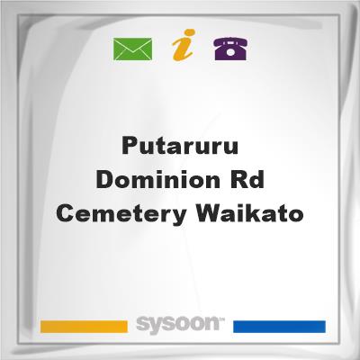 PUTARURU - Dominion Rd cemetery WAIKATOPUTARURU - Dominion Rd cemetery WAIKATO on Sysoon