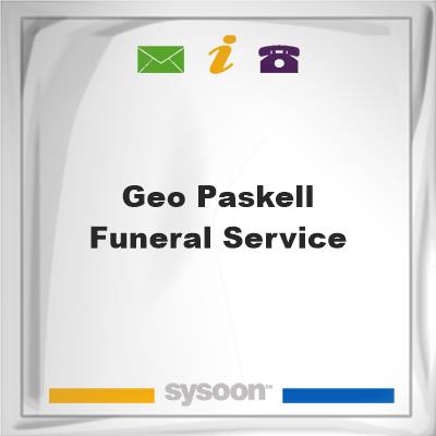 Geo Paskell Funeral Service, Geo Paskell Funeral Service