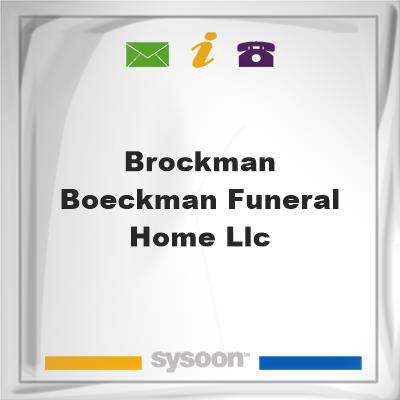 Brockman- Boeckman Funeral Home, LLCBrockman- Boeckman Funeral Home, LLC on Sysoon