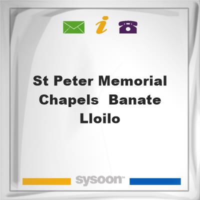 St. Peter Memorial Chapels- Banate, lloiloSt. Peter Memorial Chapels- Banate, lloilo on Sysoon