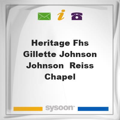 Heritage FHS-Gillette Johnson Johnson & Reiss Chapel, Heritage FHS-Gillette Johnson Johnson & Reiss Chapel