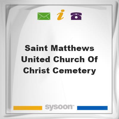 Saint Matthews United Church of Christ CemeterySaint Matthews United Church of Christ Cemetery on Sysoon