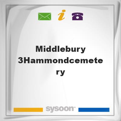 Middlebury #3/HammondCemetery, Middlebury #3/HammondCemetery