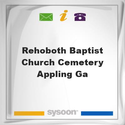 Rehoboth Baptist Church Cemetery, Appling, GA, Rehoboth Baptist Church Cemetery, Appling, GA