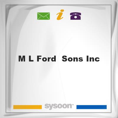 M L Ford & Sons, Inc.M L Ford & Sons, Inc. on Sysoon