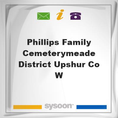 Phillips Family CemeteryMeade District upshur CO WPhillips Family CemeteryMeade District upshur CO W on Sysoon