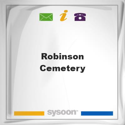Robinson Cemetery, Robinson Cemetery