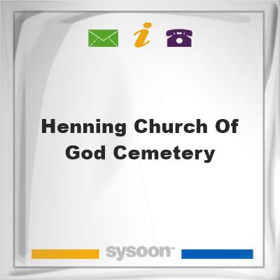 Henning Church of God CemeteryHenning Church of God Cemetery on Sysoon