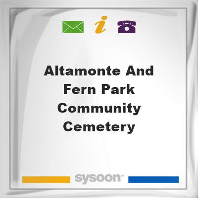 Altamonte and Fern Park Community Cemetery, Altamonte and Fern Park Community Cemetery