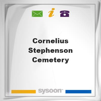 Cornelius Stephenson Cemetery, Cornelius Stephenson Cemetery