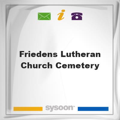 Friedens Lutheran Church Cemetery, Friedens Lutheran Church Cemetery