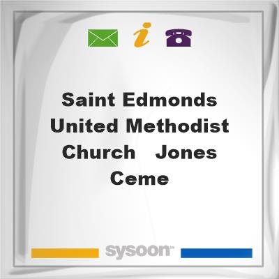 Saint Edmonds United Methodist Church - Jones Ceme, Saint Edmonds United Methodist Church - Jones Ceme