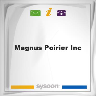 Magnus Poirier Inc.Magnus Poirier Inc. on Sysoon