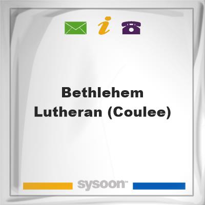 Bethlehem Lutheran (Coulee), Bethlehem Lutheran (Coulee)