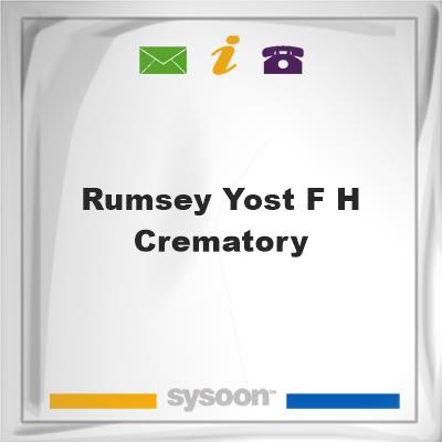 Rumsey-Yost F H & CrematoryRumsey-Yost F H & Crematory on Sysoon
